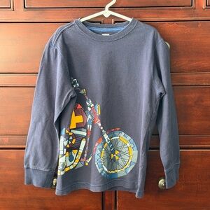 Gymboree Black Long Sleeve Shirt with Colorful Bike Graphic